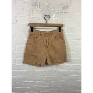 Urban Outfitters Women's Cowboy Jean Shorts Denim Cotton Tan Size 27